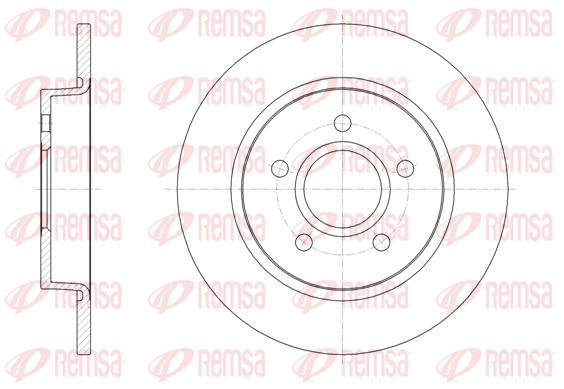 спирачен диск KAWE                