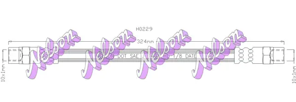 спирачен маркуч KAWE                