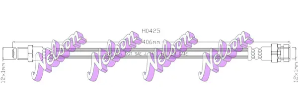 спирачен маркуч KAWE                