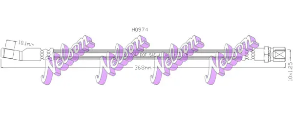 спирачен маркуч KAWE                