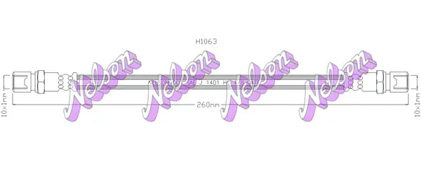 спирачен маркуч KAWE                