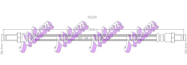 спирачен маркуч KAWE                