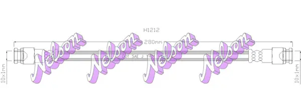 спирачен маркуч KAWE                