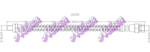 спирачен маркуч KAWE                
