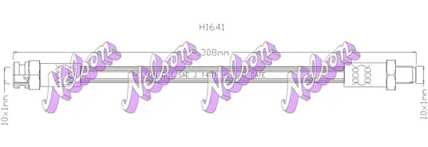 спирачен маркуч KAWE                
