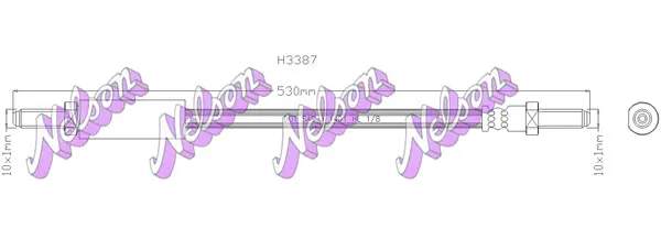 спирачен маркуч KAWE                