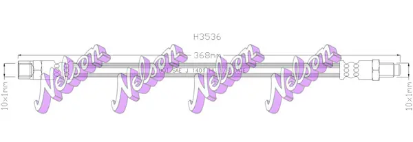 спирачен маркуч KAWE                