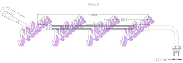 спирачен маркуч KAWE                