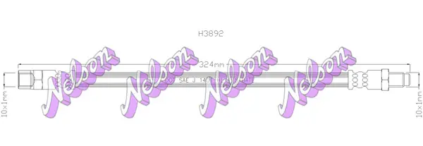 спирачен маркуч KAWE                