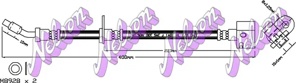 спирачен маркуч KAWE                