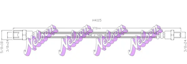 спирачен маркуч KAWE                