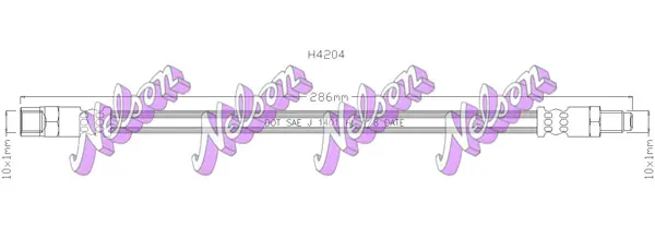 спирачен маркуч KAWE                