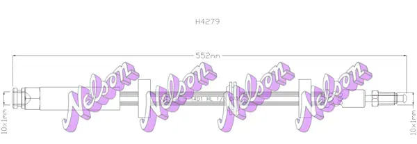спирачен маркуч KAWE                