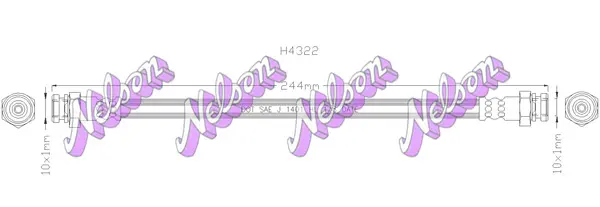 спирачен маркуч KAWE                