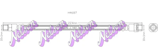 спирачен маркуч KAWE                