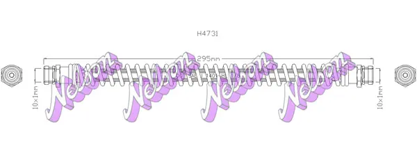 спирачен маркуч KAWE                