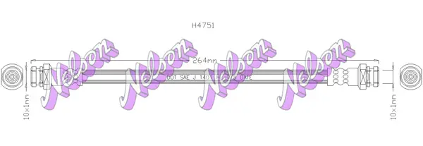 спирачен маркуч KAWE                