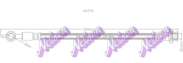 спирачен маркуч KAWE                