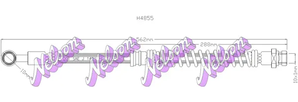 спирачен маркуч KAWE                