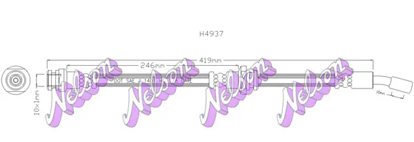 спирачен маркуч KAWE                