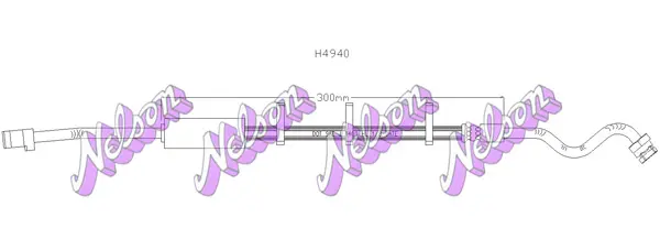 спирачен маркуч KAWE                