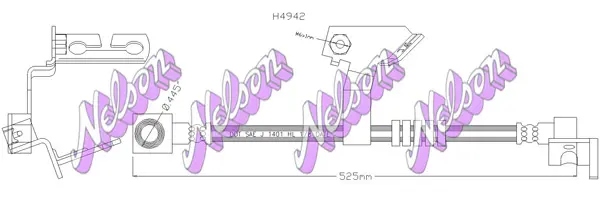 спирачен маркуч KAWE                