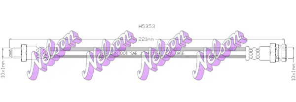 спирачен маркуч KAWE                