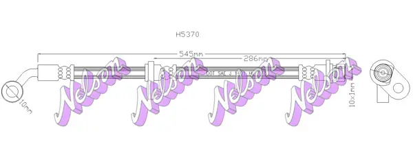 спирачен маркуч KAWE                