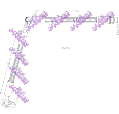 спирачен маркуч KAWE                
