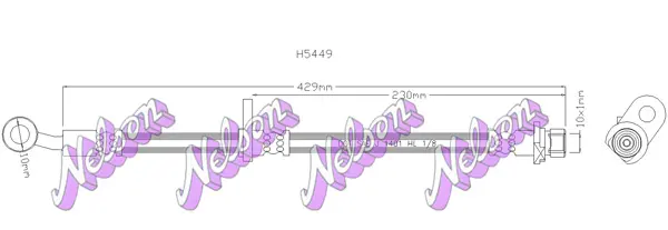 спирачен маркуч KAWE                