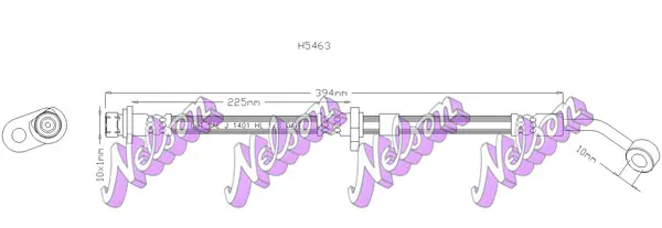 спирачен маркуч KAWE                