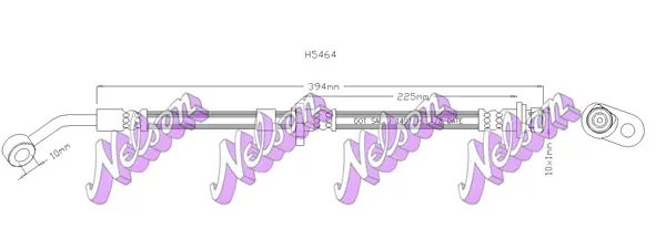 спирачен маркуч KAWE                