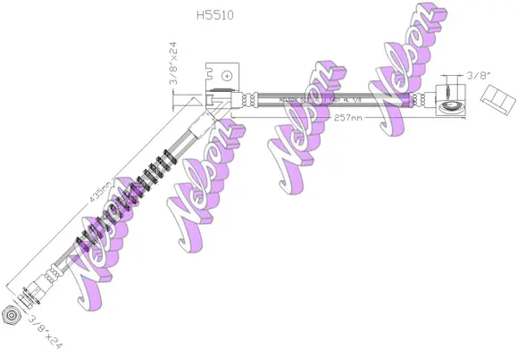 спирачен маркуч KAWE                
