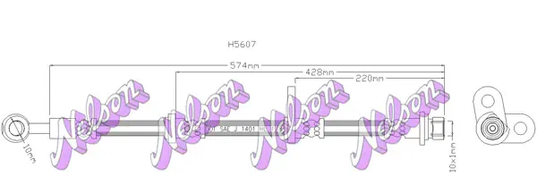 спирачен маркуч KAWE                