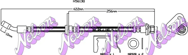 спирачен маркуч KAWE                
