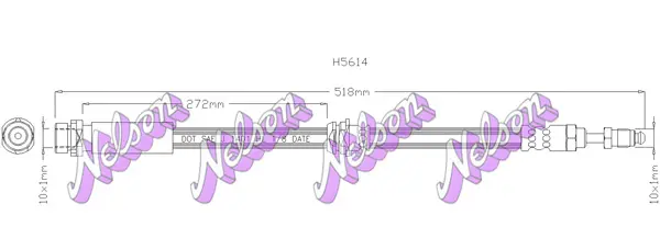 спирачен маркуч KAWE                