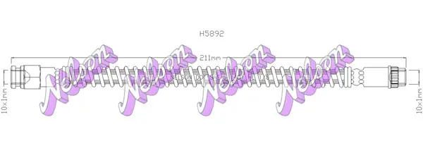 спирачен маркуч KAWE                