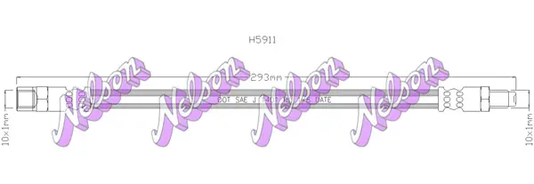спирачен маркуч KAWE                
