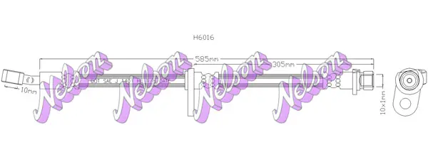 спирачен маркуч KAWE                