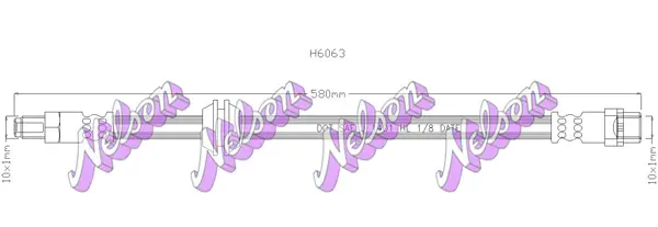 спирачен маркуч KAWE                