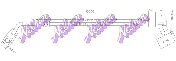 спирачен маркуч KAWE                