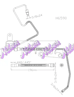 спирачен маркуч KAWE                