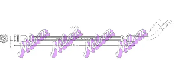 спирачен маркуч KAWE                