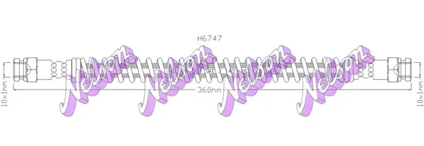 спирачен маркуч KAWE                