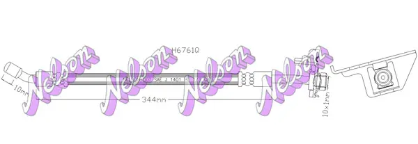 спирачен маркуч KAWE                