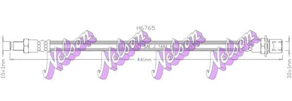 спирачен маркуч KAWE                