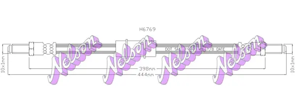 спирачен маркуч KAWE                