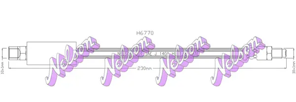 спирачен маркуч KAWE                