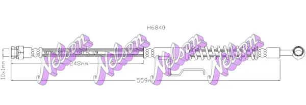 спирачен маркуч KAWE                