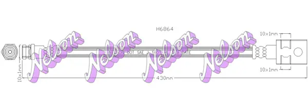 спирачен маркуч KAWE                